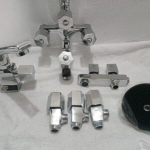 Royal Golden Brass Bathroom Set – 5-in-1 Combo